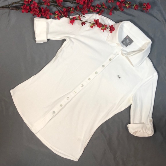 Lacoste Tops - Preowned Lacoste LS Polo Shirt Size: 38